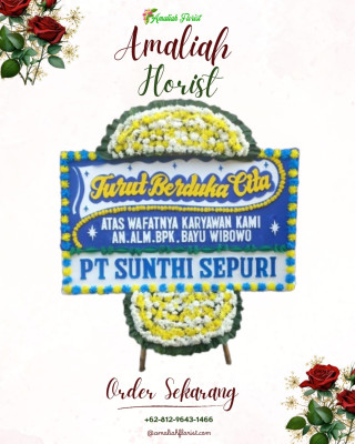 Papan Bunga Duka di Tirtomulyo