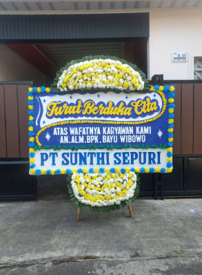 Papan Bunga Duka di Tirtomulyo