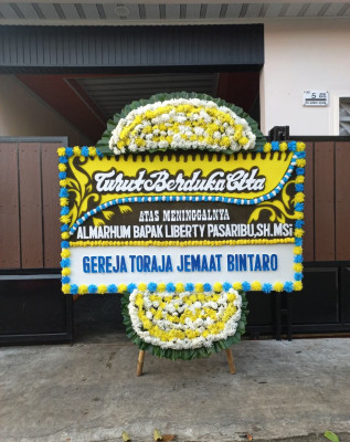 Papan Bunga Duka di Tirtomulyo